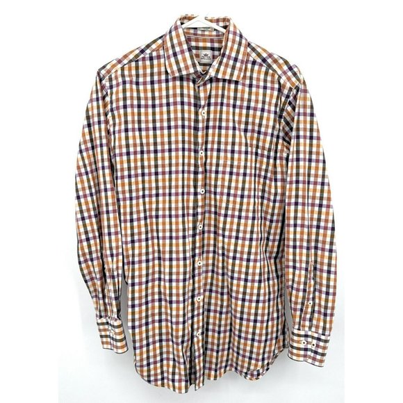 Peter Millar Other - Peter Millar Long Sleeve Button Shirt Mens M Check Multicolor Cotton
